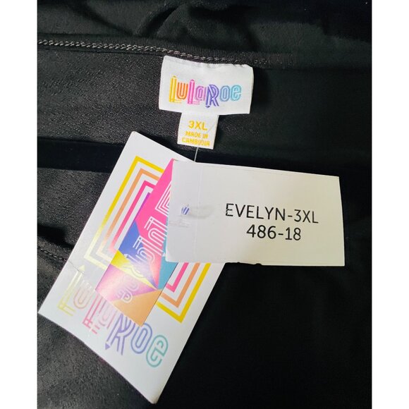 Lularoe Evelyn Brown Maxi Dress 3XL With Smocked Waist 95% Polyester 5% Spandex - Picture 3 of 6